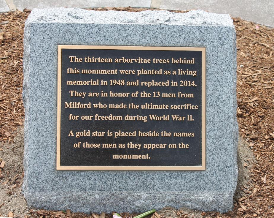 Milford NH - World War II Veterans Memorial