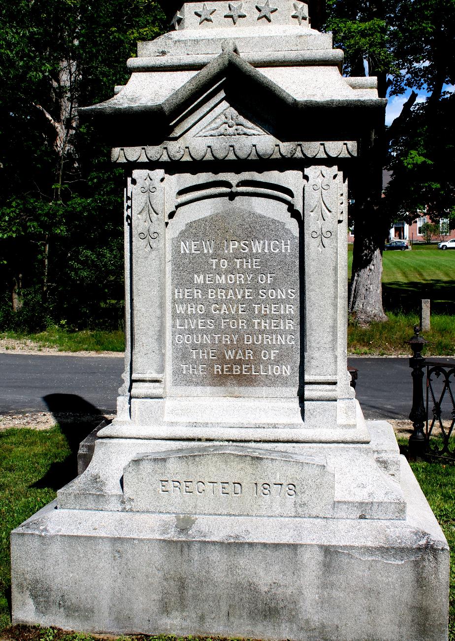 New Ipswich New Hampshire Civil War Veterans Memorial