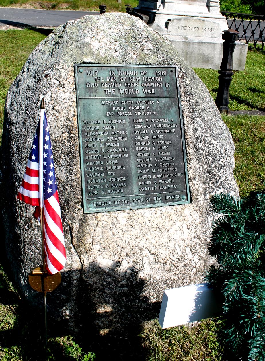 New Ipswich World War I Veterans Memorial