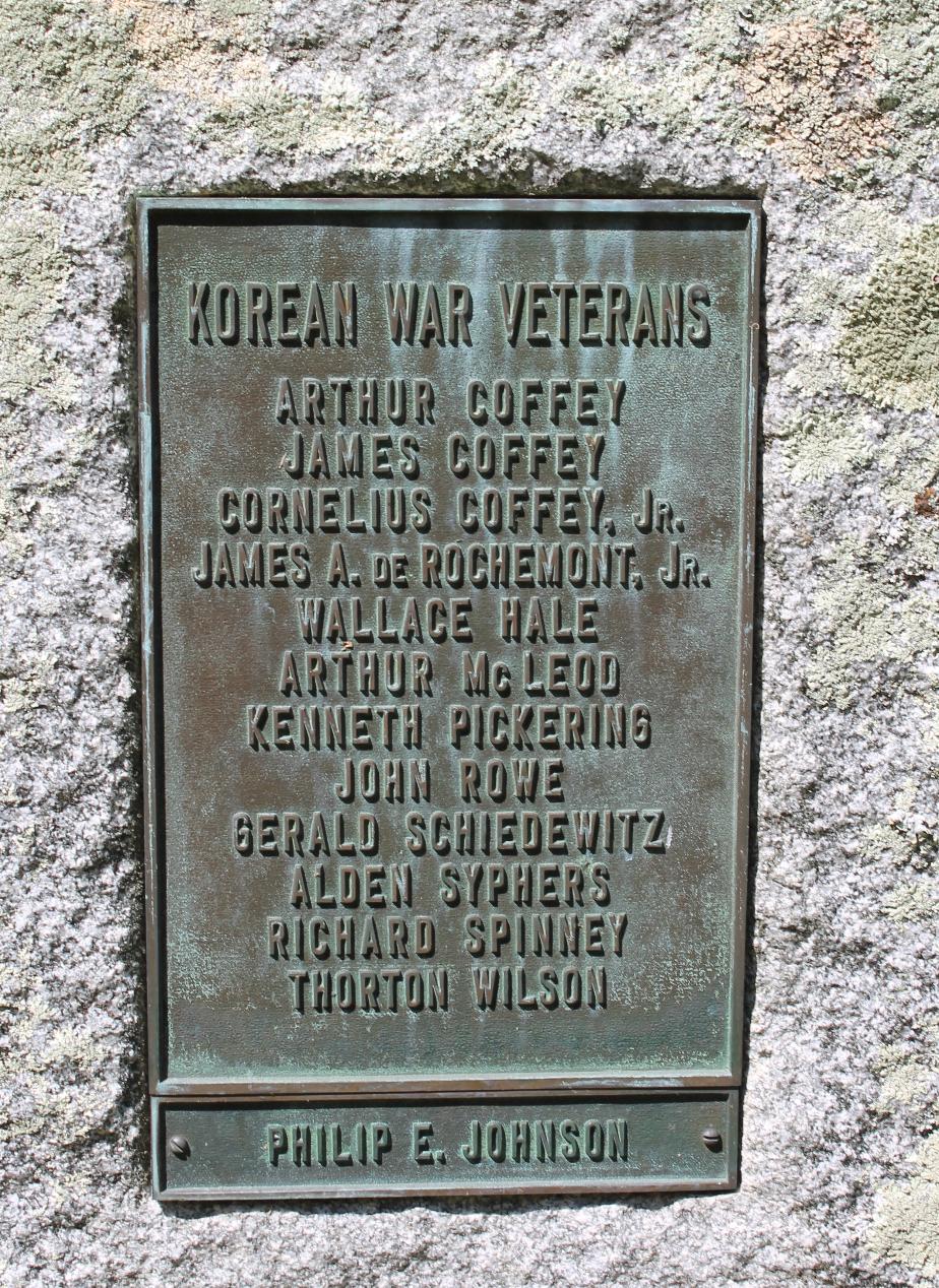 Newington NH Korean War  Veterans Memorial