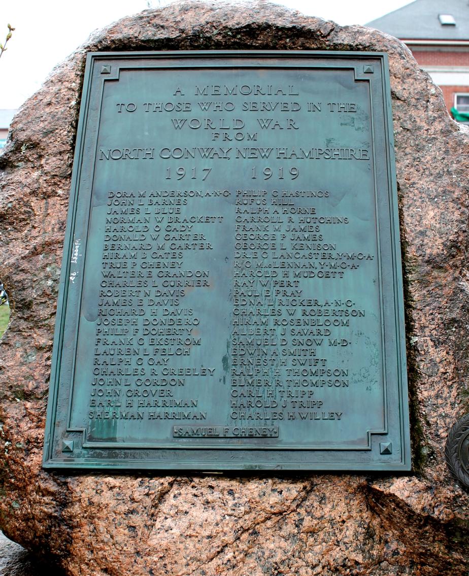 North Conway New Hampshire World War I Veterans Memorial