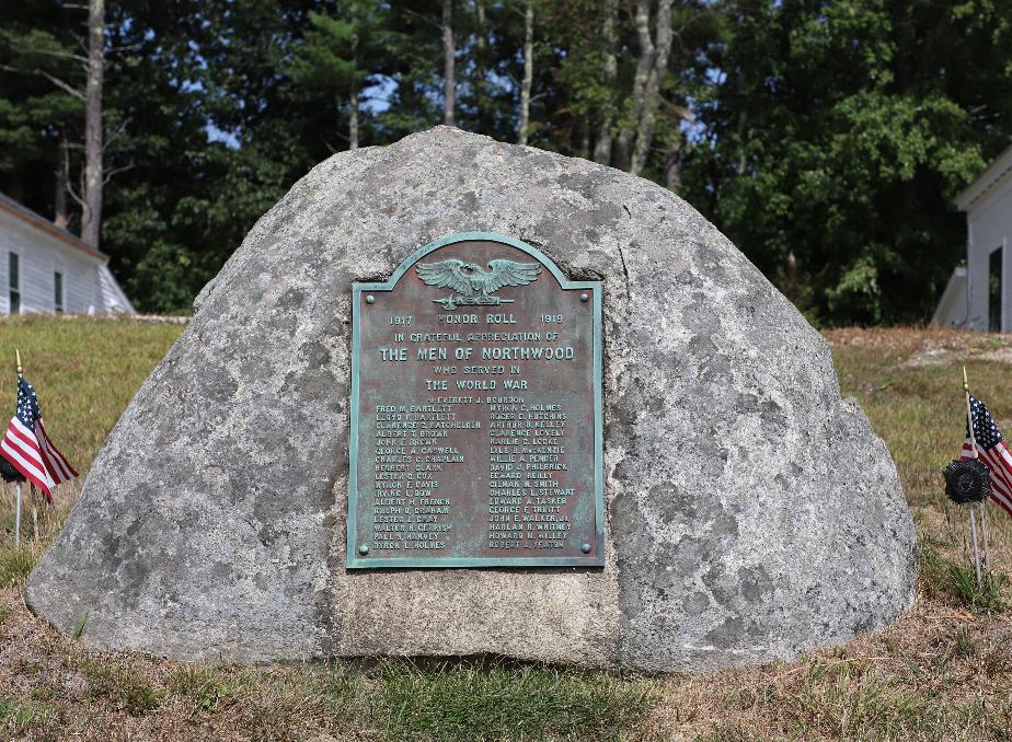 Northwood New Hampshire World War I Veterans Memorial