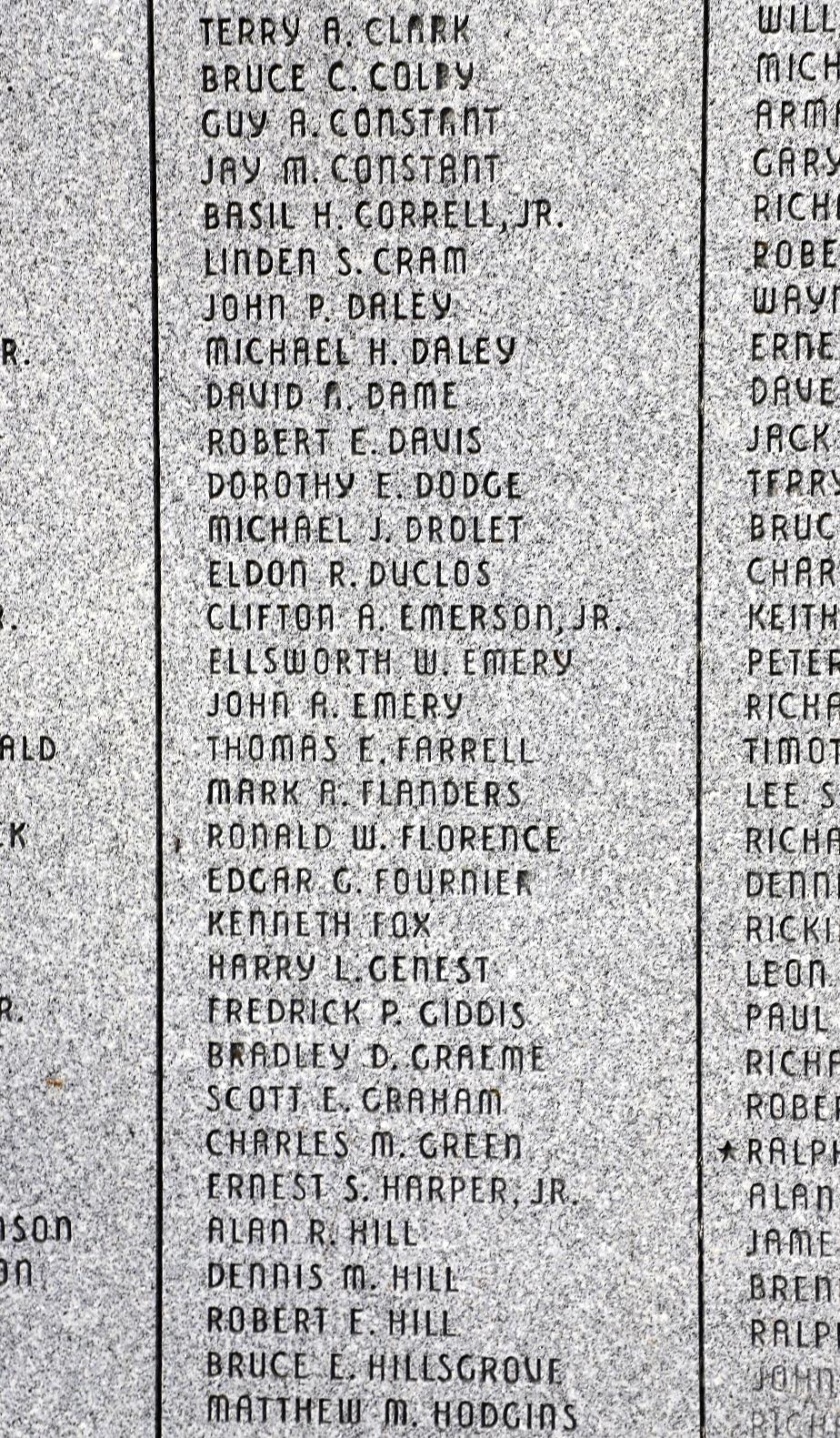 Pittsfield NH Veterans Memorial - Vietnam Honor Roll