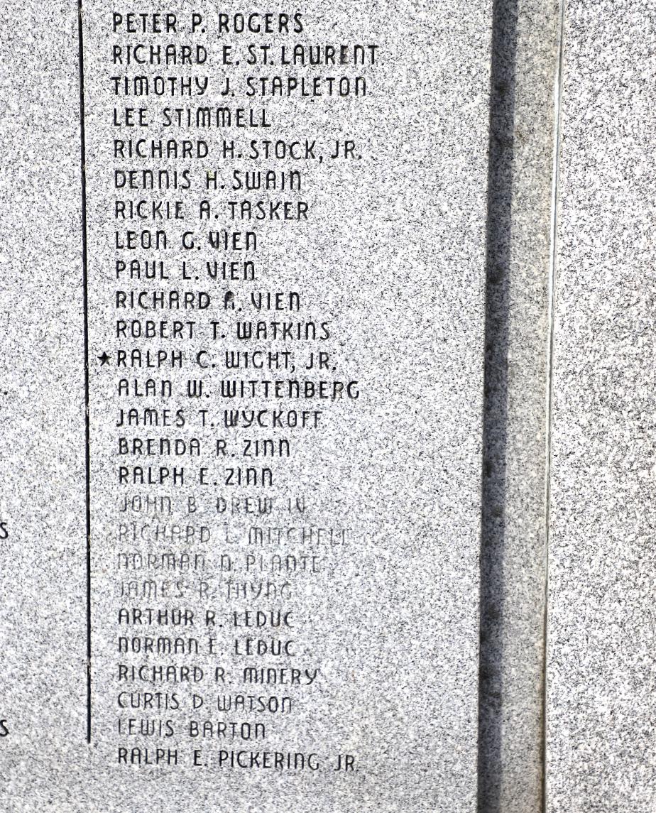 Pittsfield NH Veterans Memorial - Vietnam Honor Roll