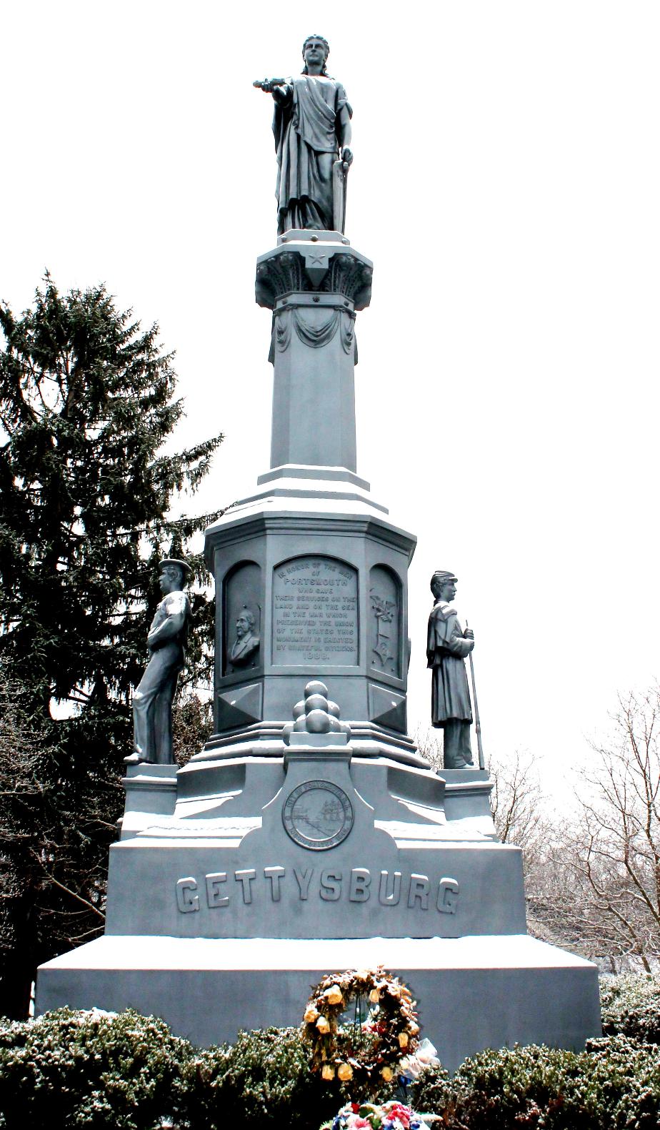 Portsmouth NH Civil War Monument - Goodwin Park Portsmouth