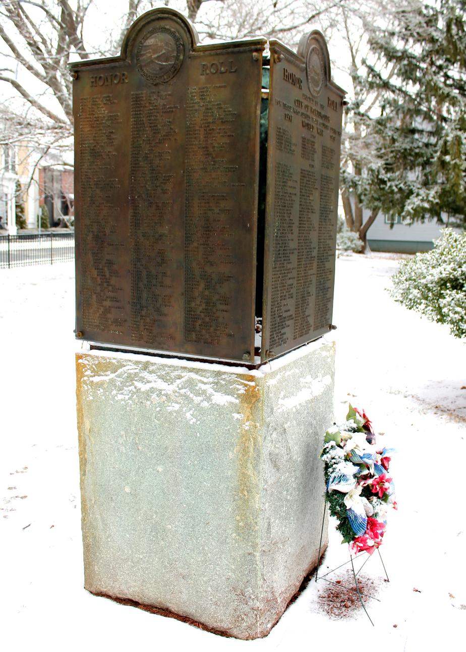 Portsmouth NH World War 1 Honor Roll - Goodwin Park