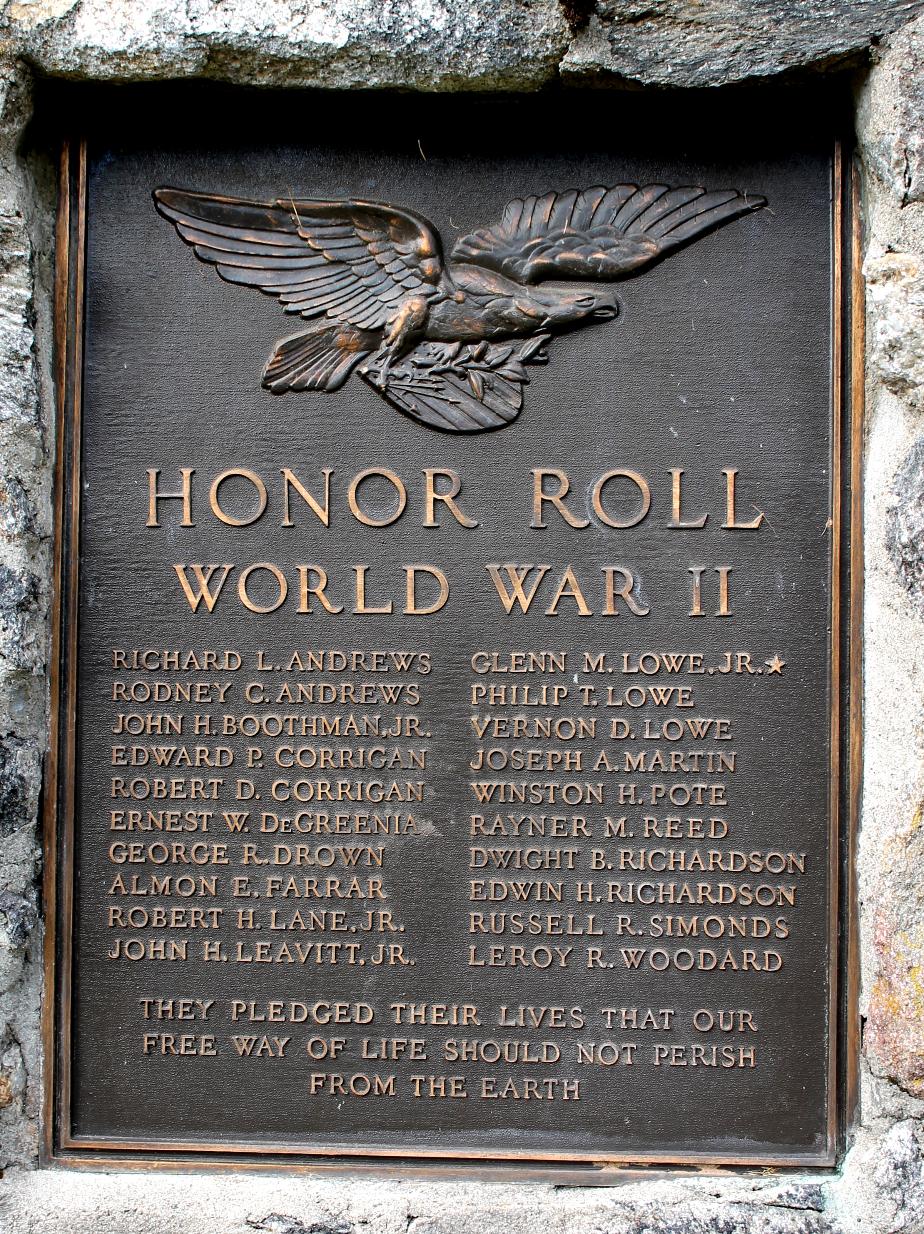 Randolph New Hampshire World War II Veterans Memorial