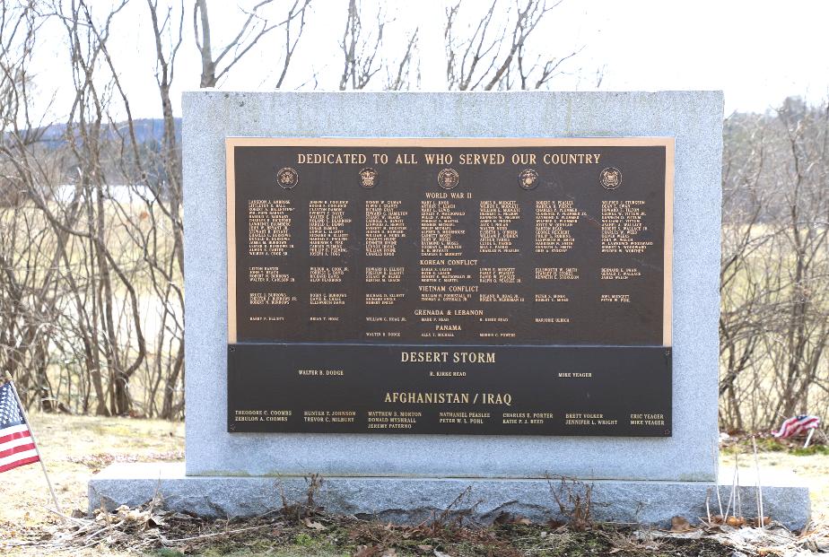 Sandwich New Hampshire Veterans Memorial