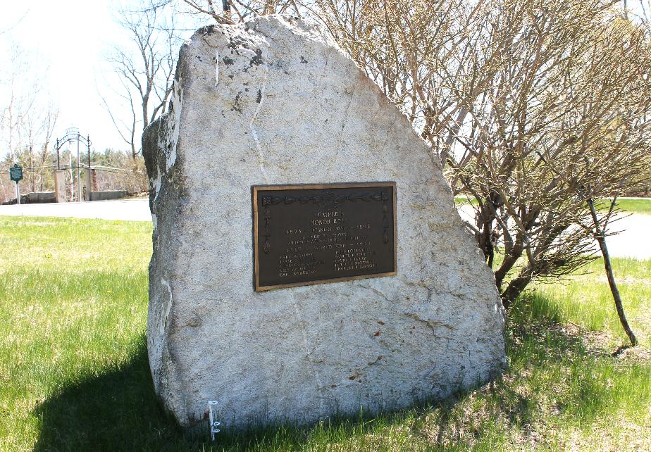 Temple NH Spanish American War & WWI  Veterans Honor Roll