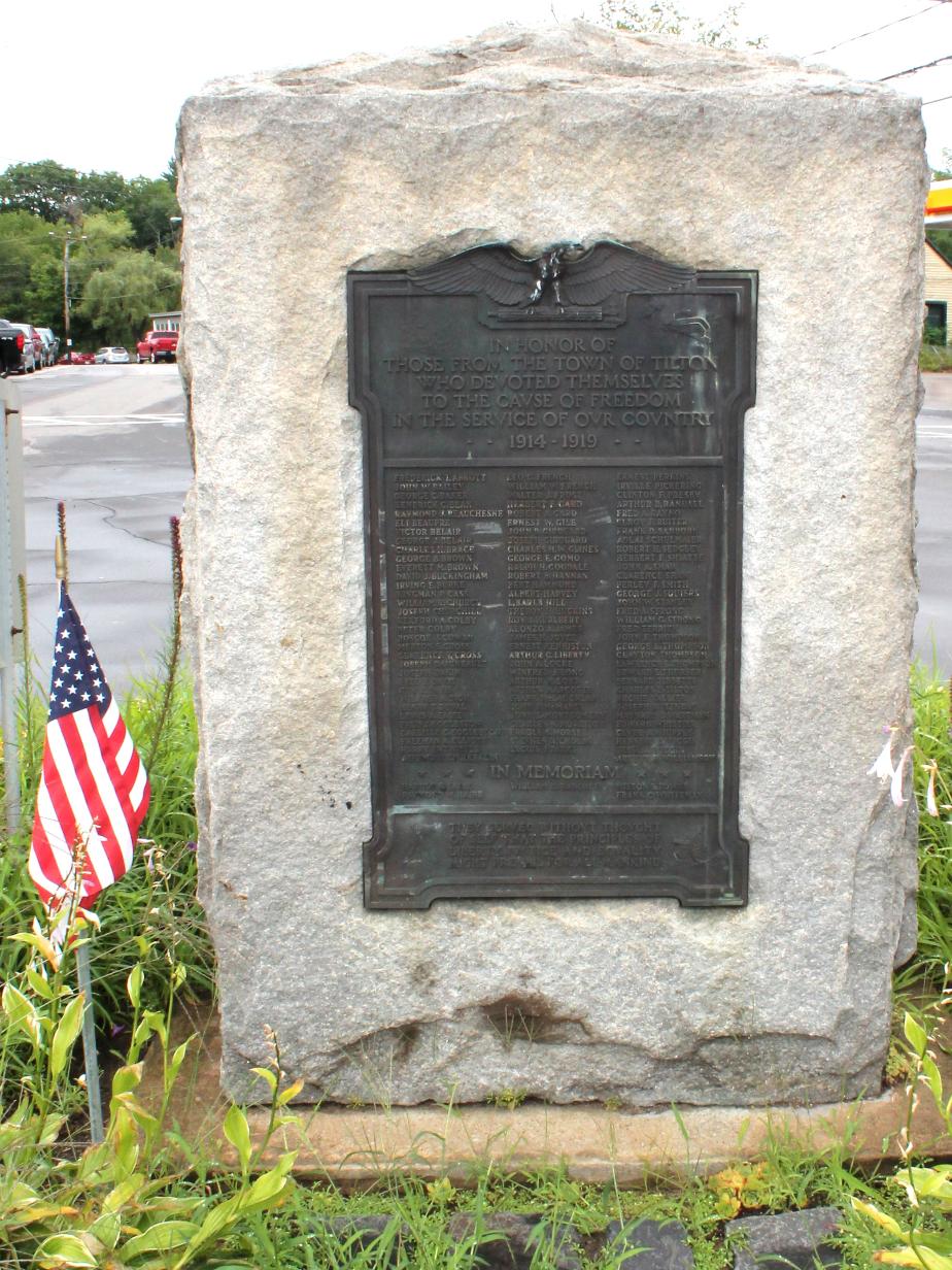 Tilton NH World War I Veterans Memorial