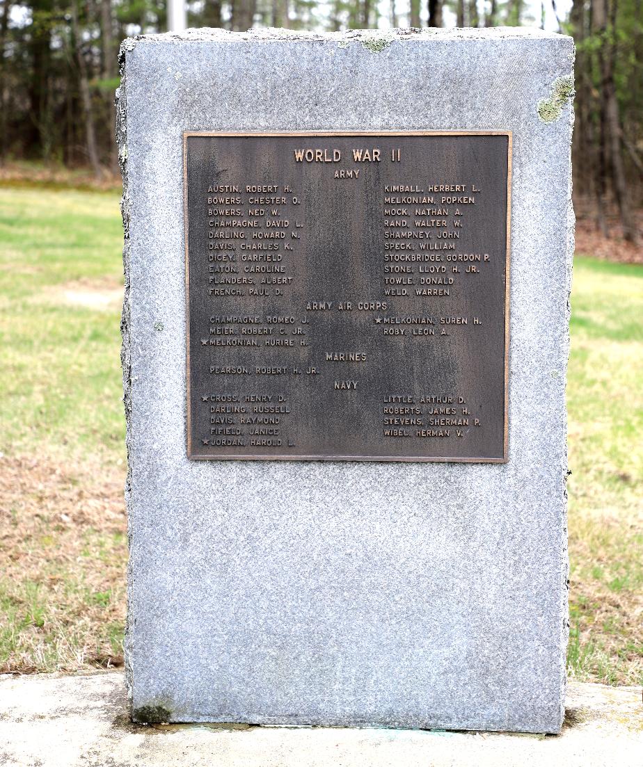 Webster Memorial Park - World War II