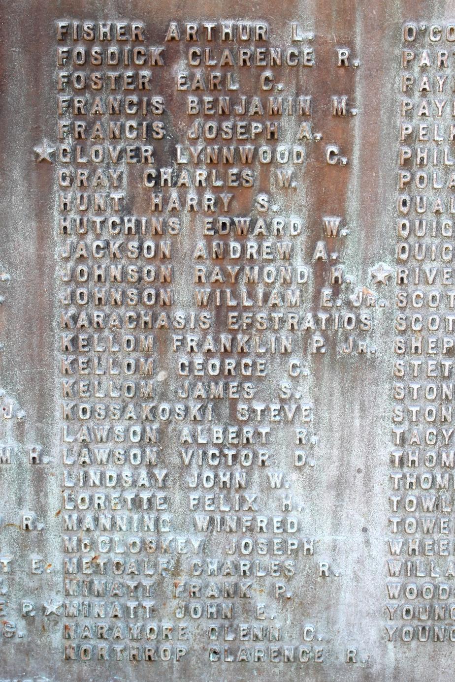 Winchester New Hampshire World War I Veterans Memorial