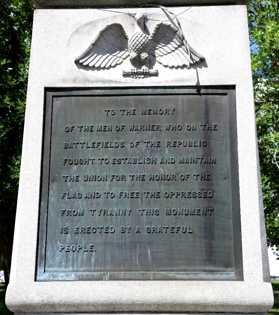 Warner New Hampshire Civil War Veterans Memorial