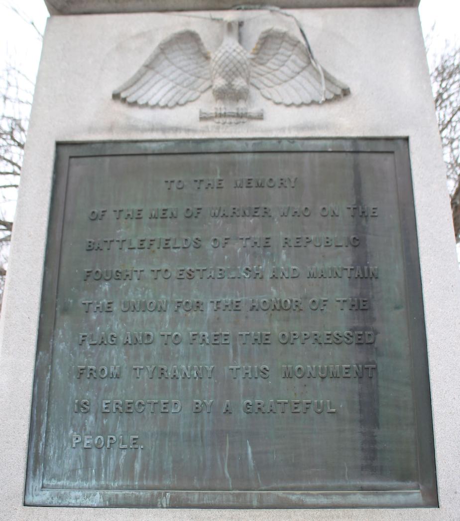 Warner New Hampshire Civil War Veterans Memorial