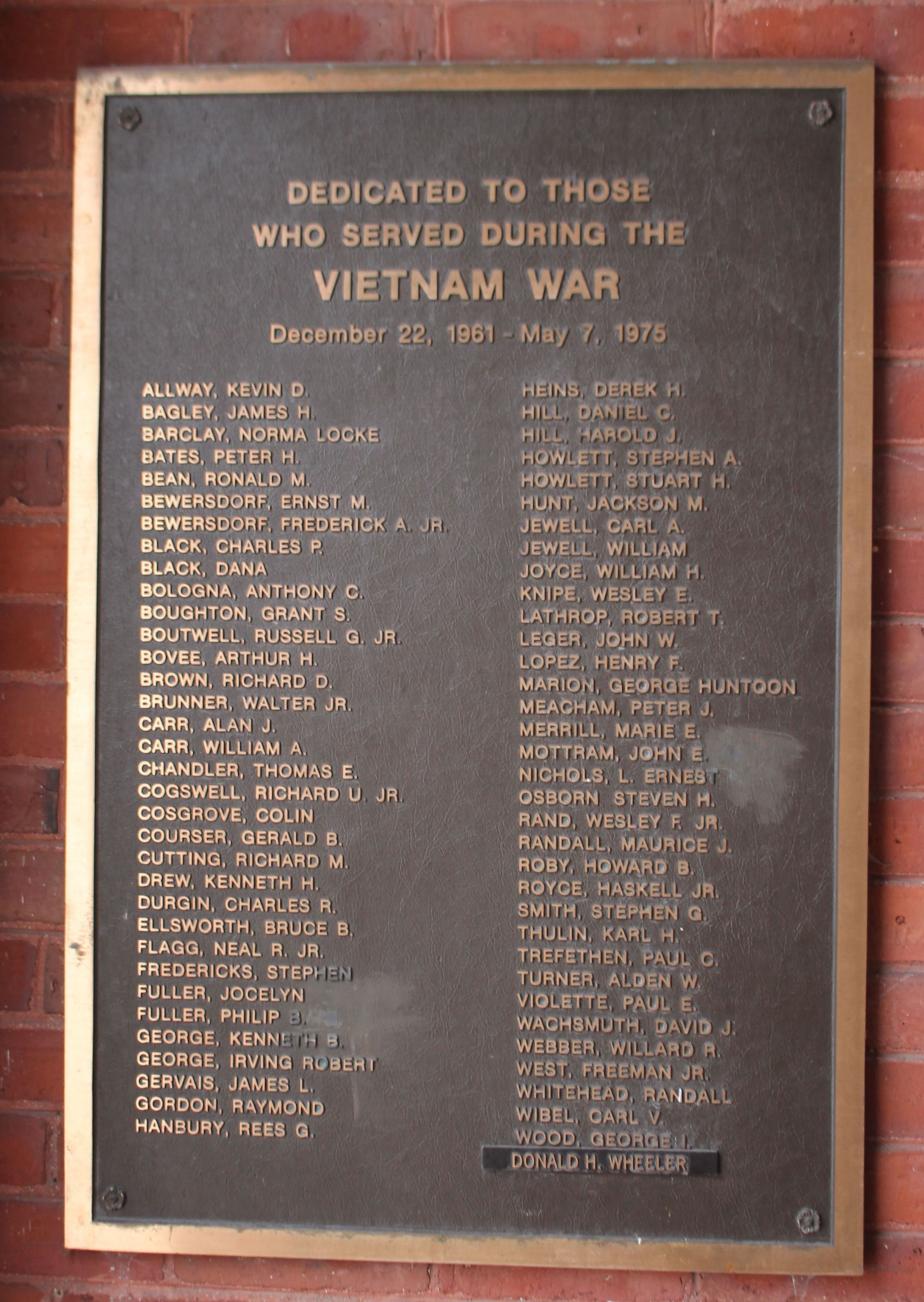 Warner New Hampshire Vietnam War Veterans Memorial