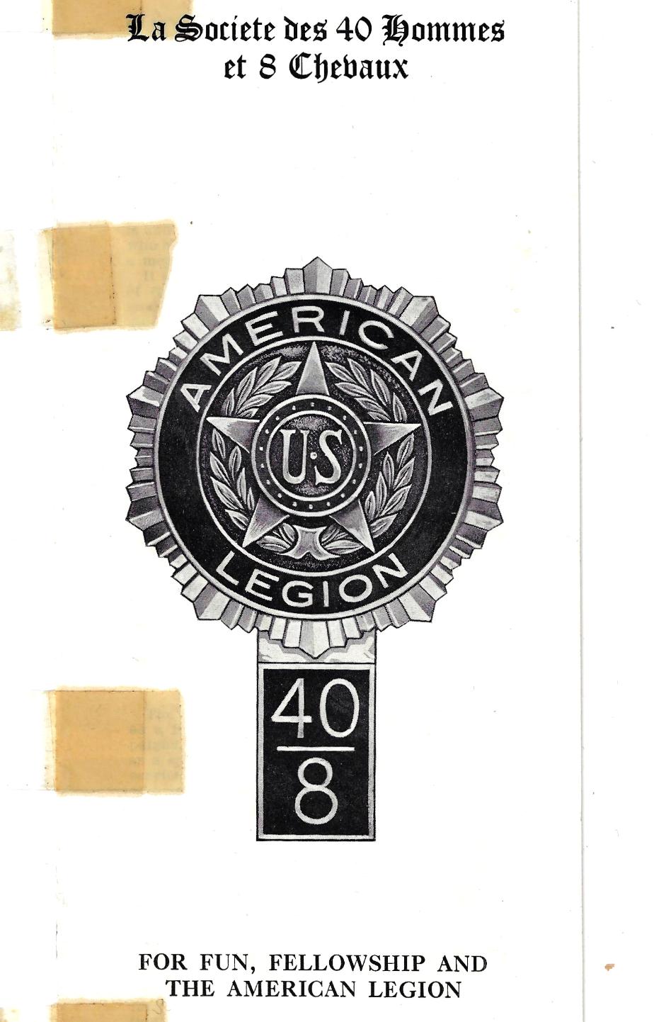 American Legion 40 & 8 1941 Brochure
