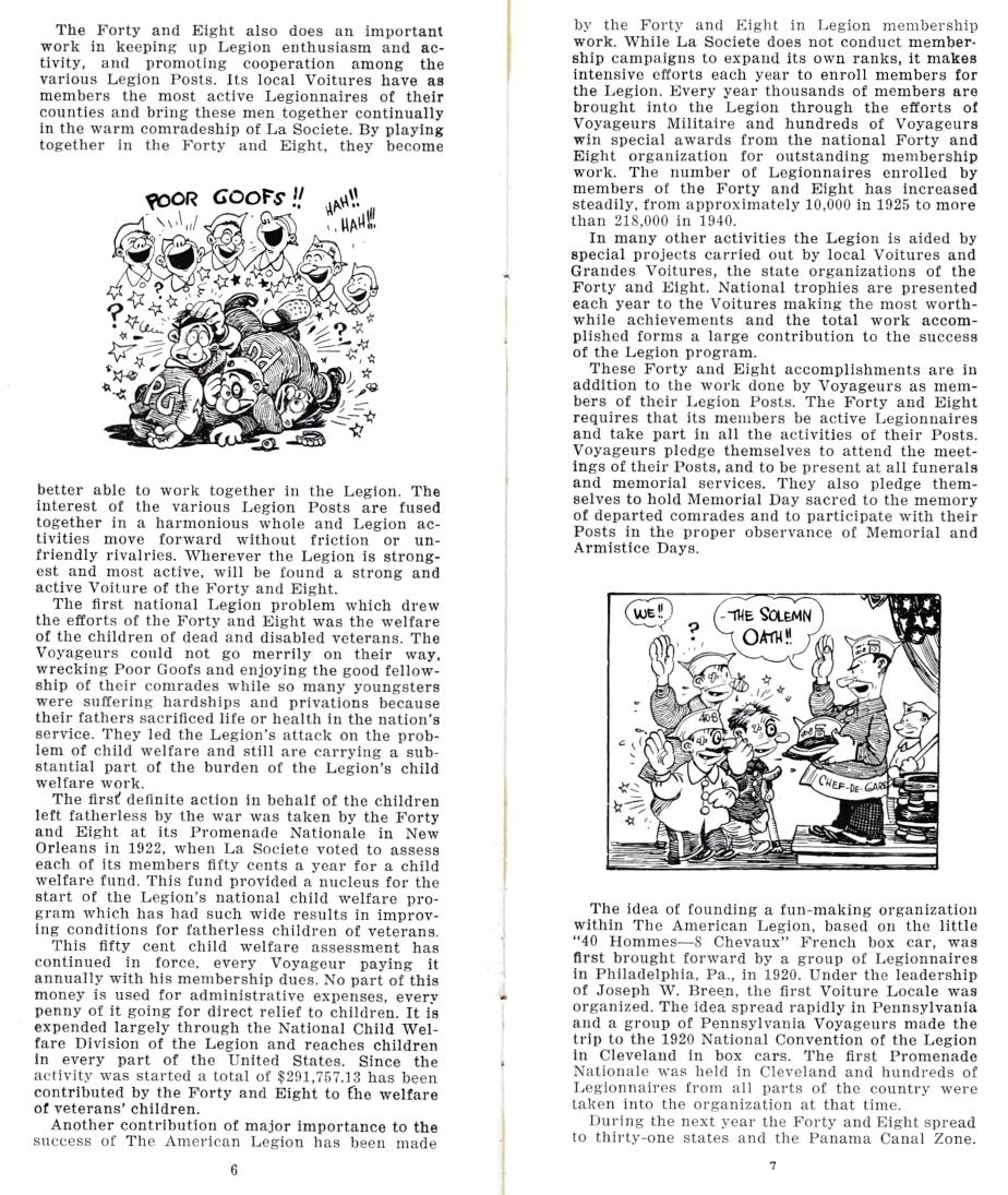 American Legion 40 & 8 1941 Brochure