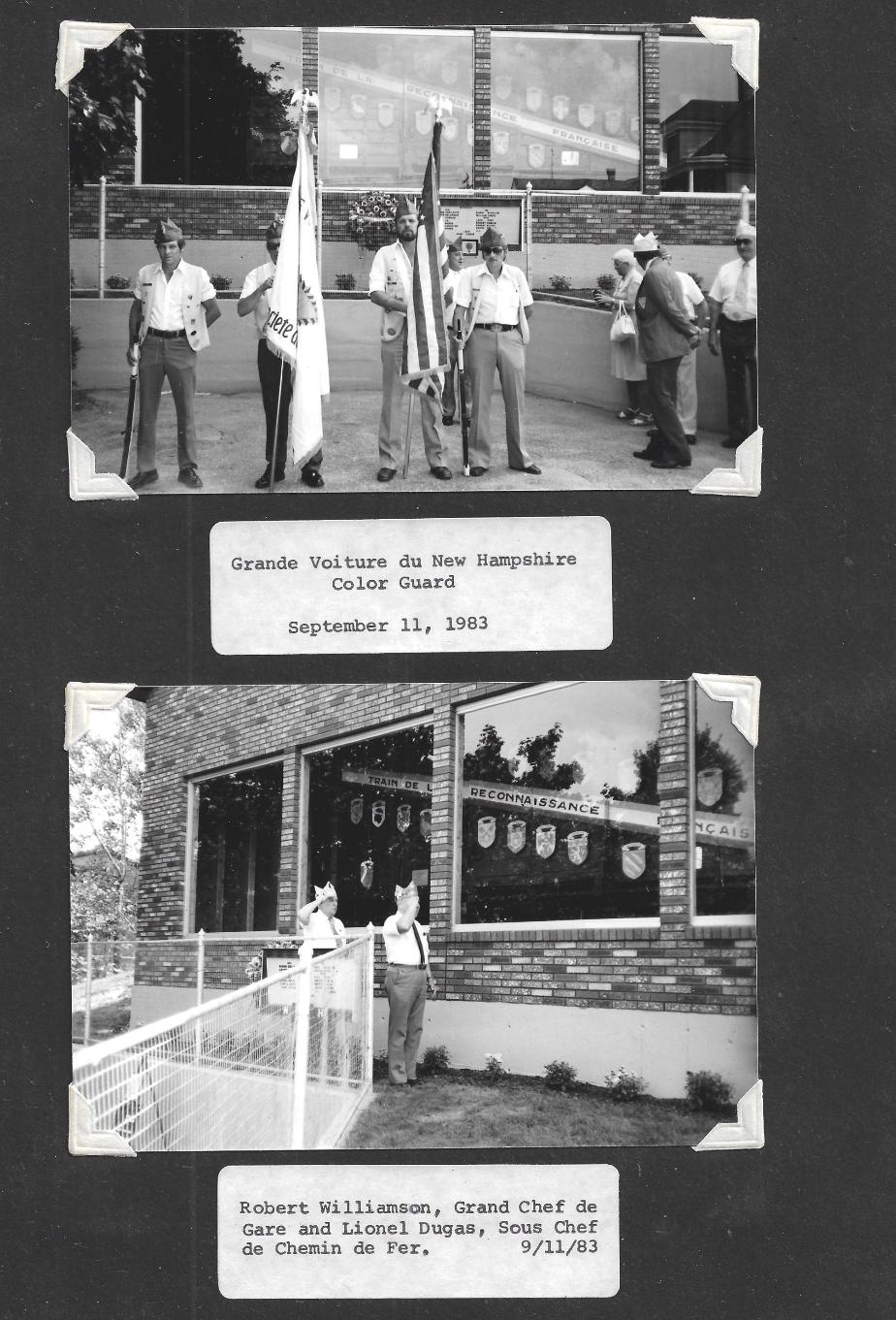 American Legion 40 and 8 Merci Train Museum Dedication Sept 11 1983 Manchester NH