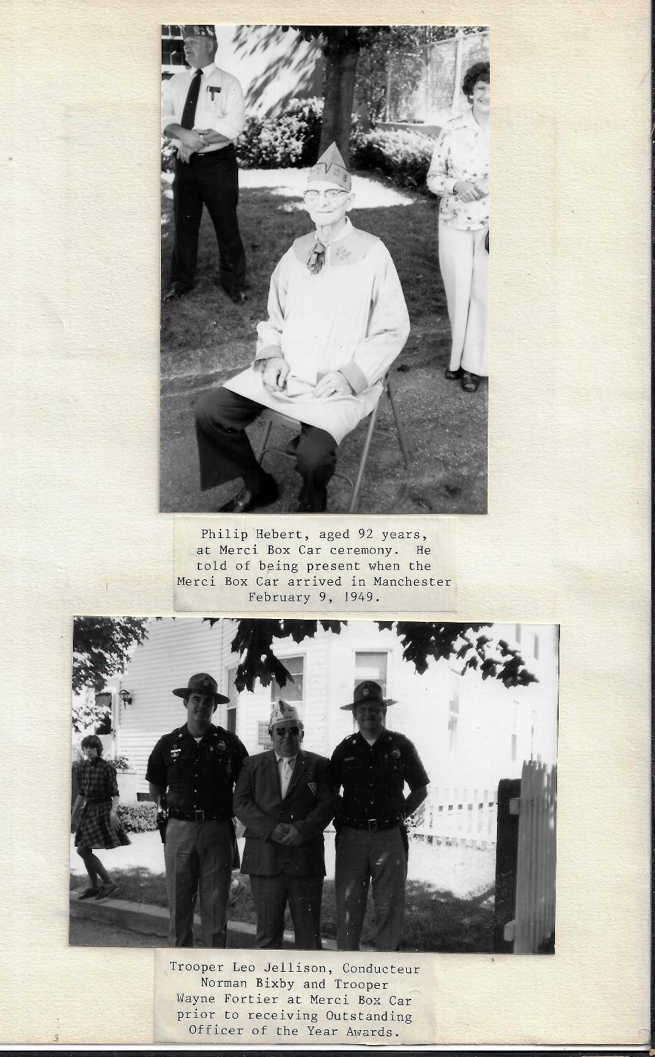 American Legion 40 and 8 Merci Train Museum Dedication Sept 11 1983 Manchester NH