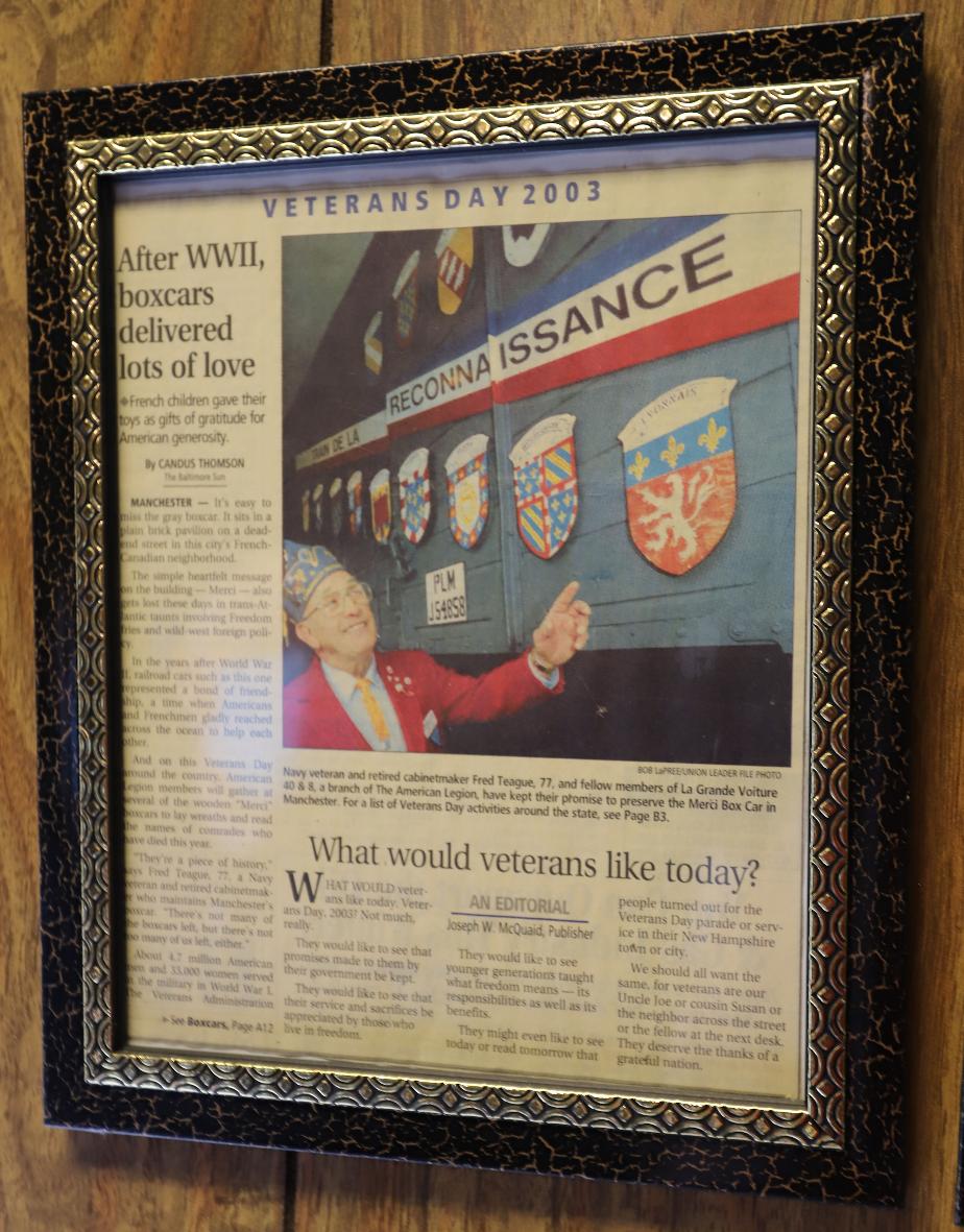 40 & 8 Merci Train 136 Reed Street Manchester New Hampshire