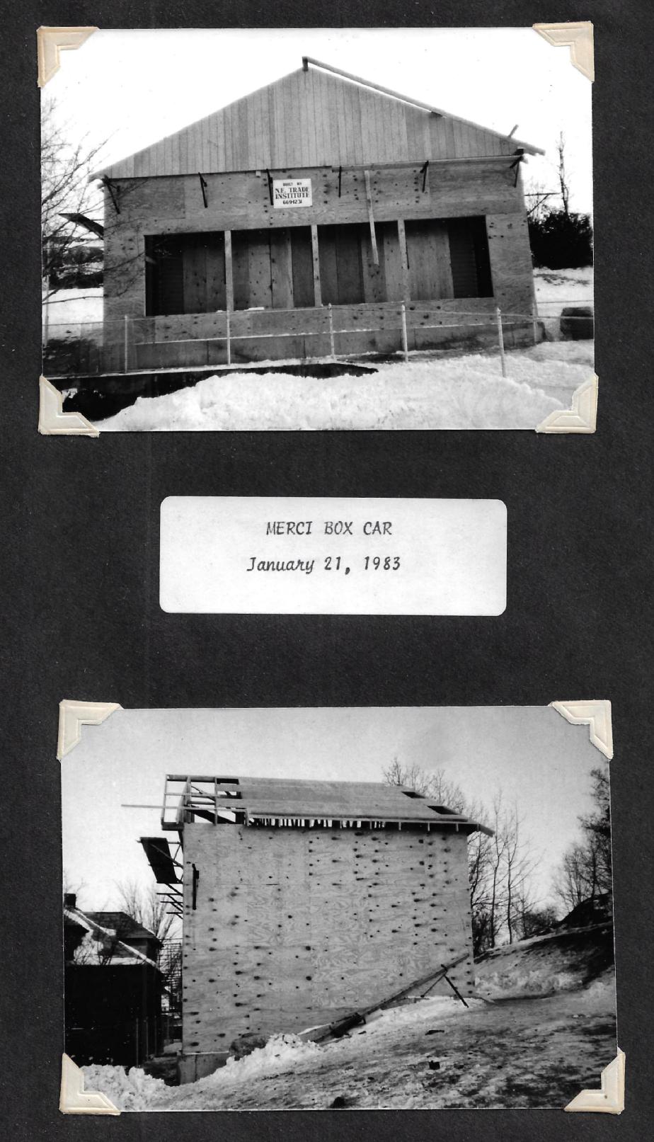 Merci Train Building Renovation Photos 1983