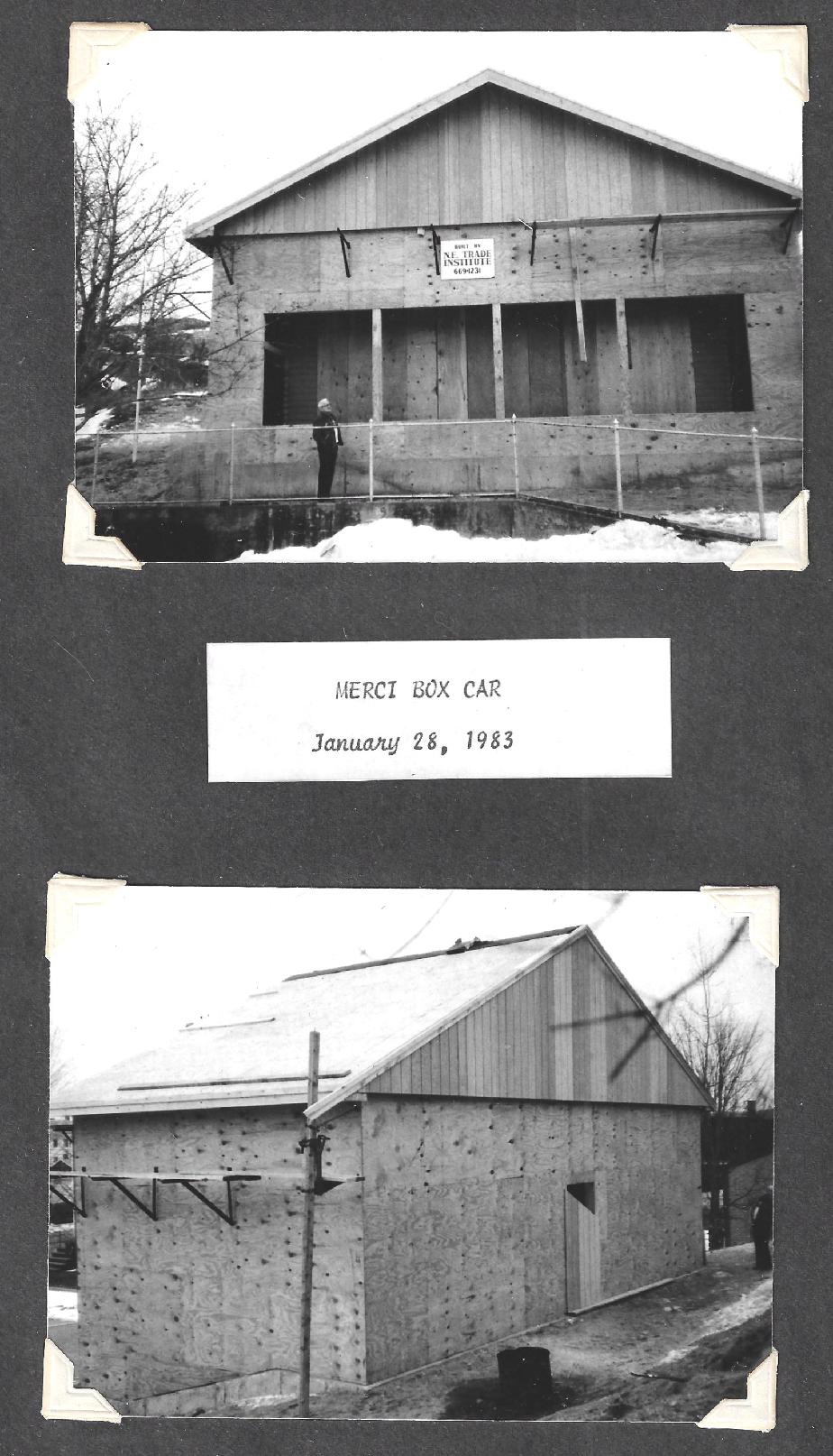 Merci Train Building Renovation Photos 1983