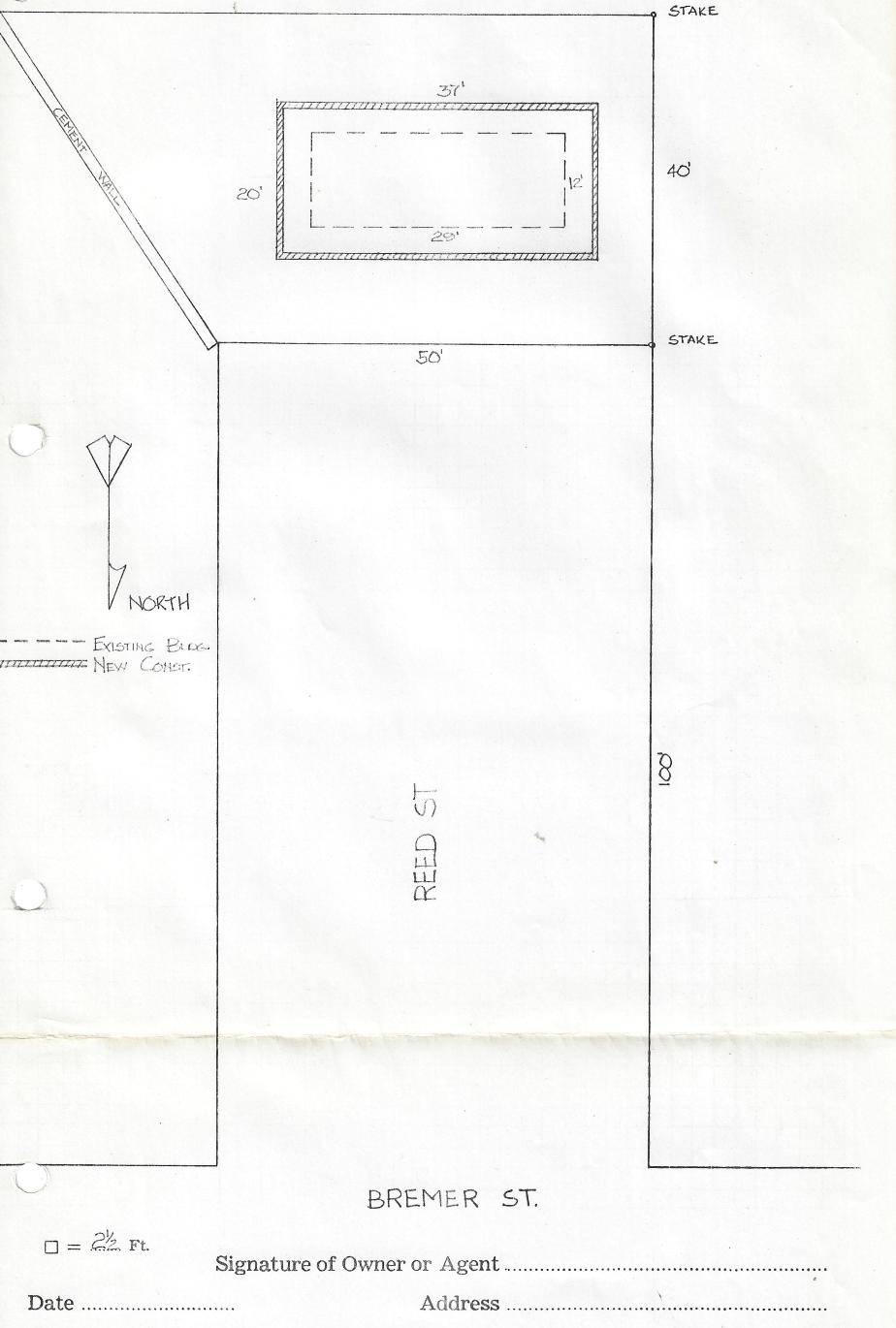 Merci Train Building Renovation Plan 1982