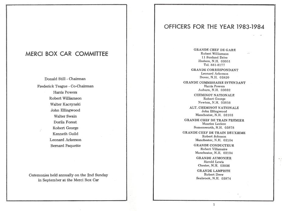 NH American Legion 40 & 8 Merci Train History Document