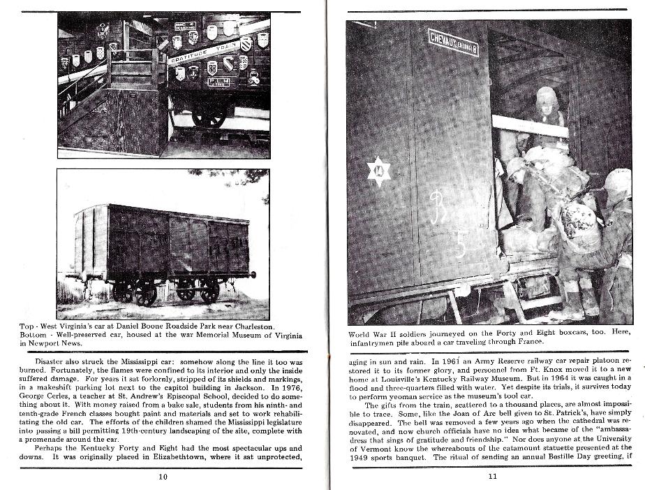 NH American Legion 40 & 8 Merci Train History Document