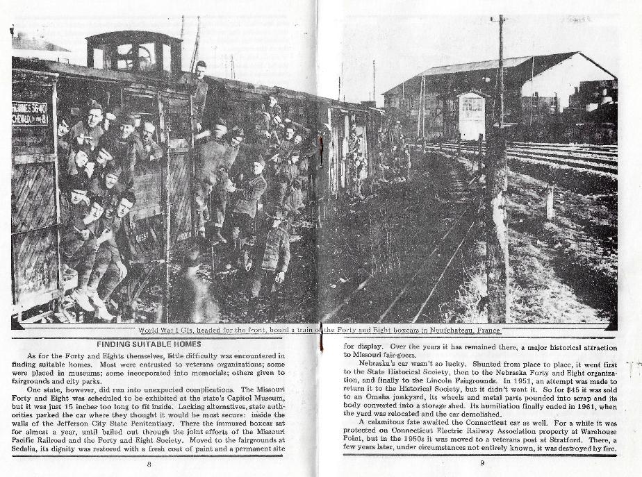 NH American Legion 40 & 8 Merci Train History Document
