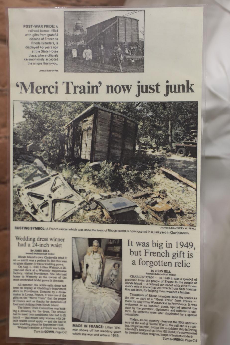 RI Museum of Work and Culture Merci Train Woonsocket RI