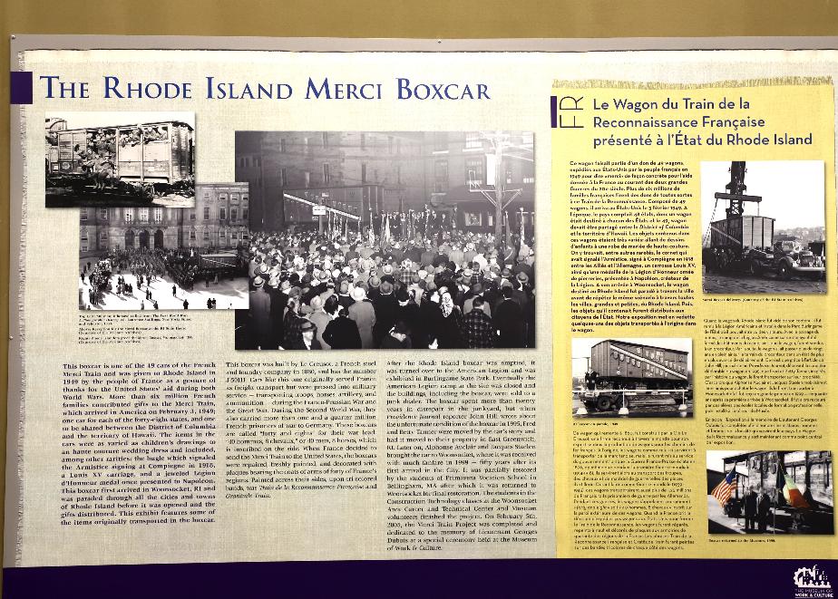 RI Museum of Work and Culture Merci Train Woonsocket RI