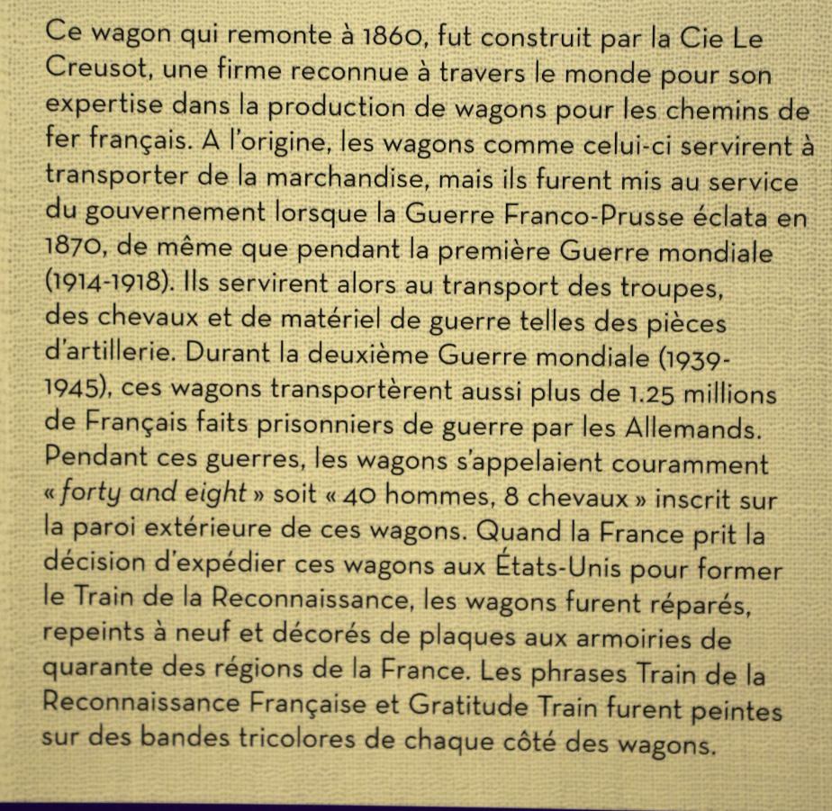 RI Museum of Work and Culture Merci Train Woonsocket RI French Story