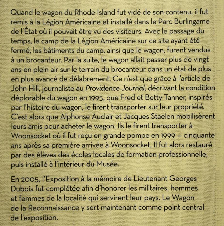 RI Museum of Work and Culture Merci Train Woonsocket RI French Story