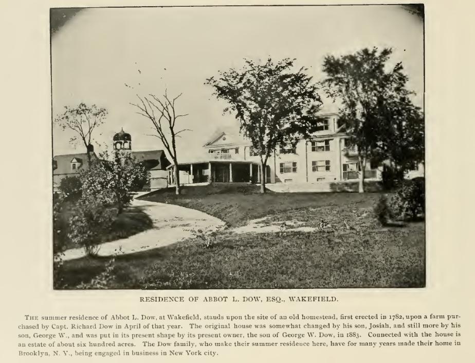 Abbot L Dow Residence - Wakefield New Hampshire -1899