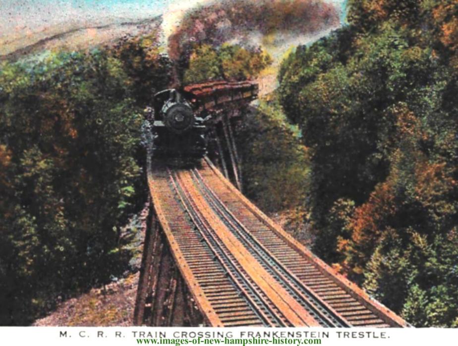 MCRR Train over Frankenstein Trestle