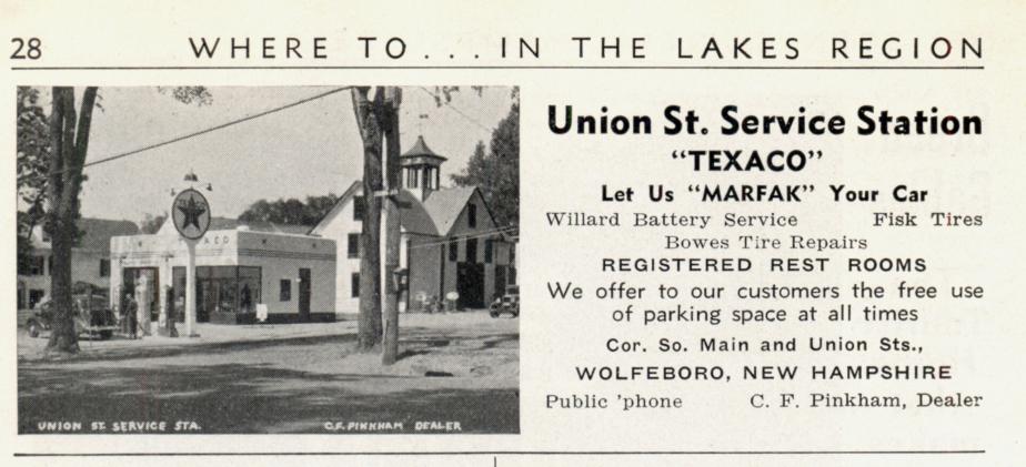 Union Street Service Station - Wolfeboro NH 1939
