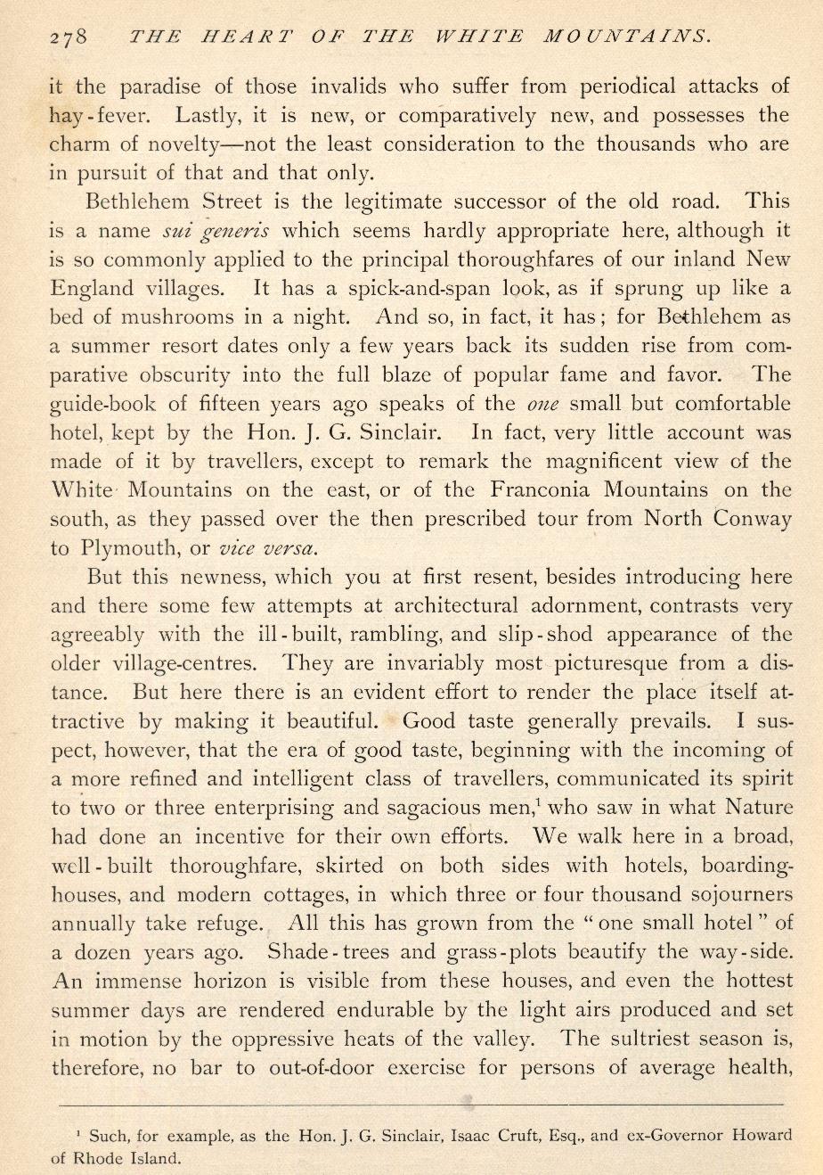 Drake's - The Heart of the White Mountains - 1882 Bethlehem