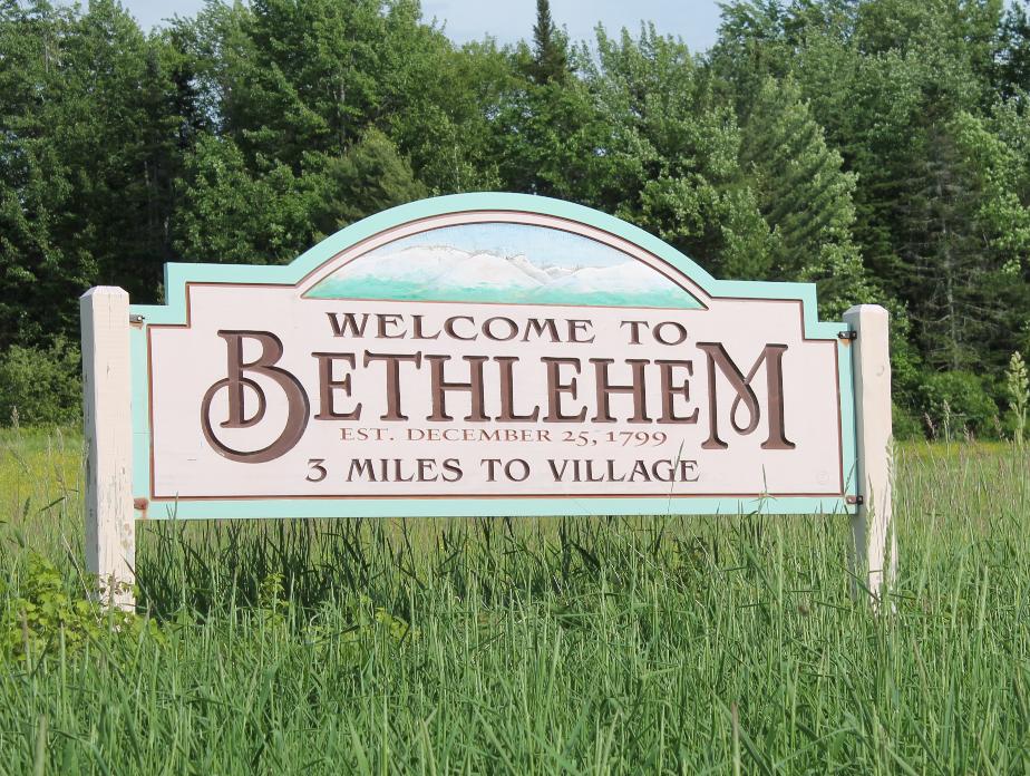 Bethlehem New Hampshire Welcome Sign