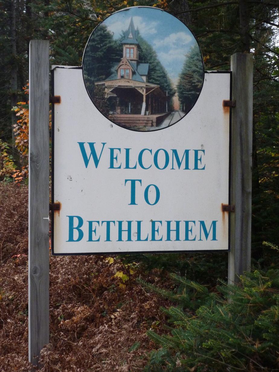 Bethlehem New Hampshire Welcome Sign