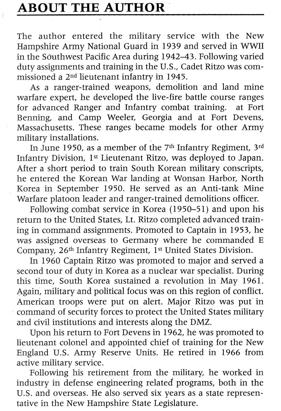 Danger Forward / Korea: The Forgotten War Remembered by Eugene Ritzo