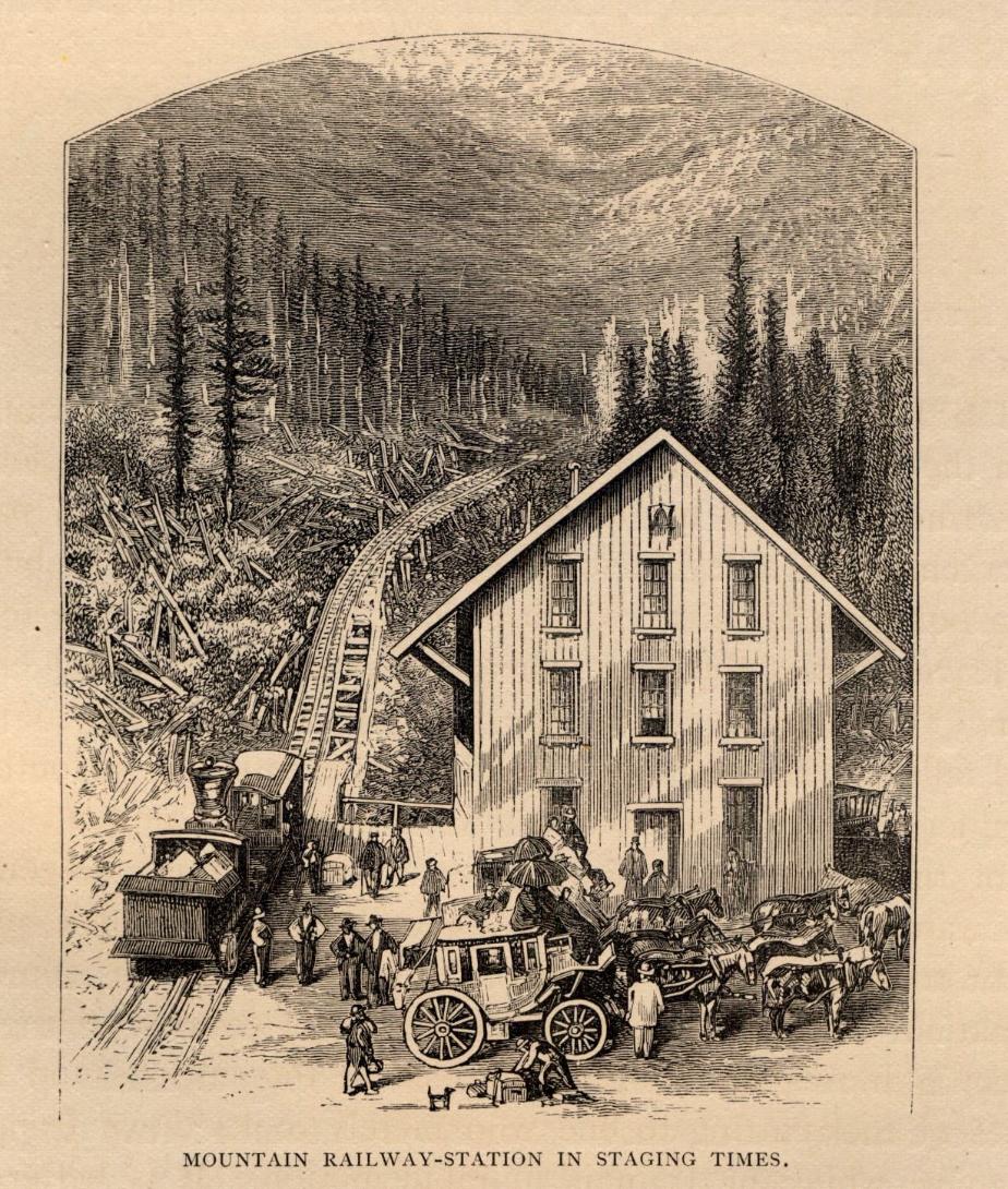 Gog Railway Station 1882 Drakes White Mountains