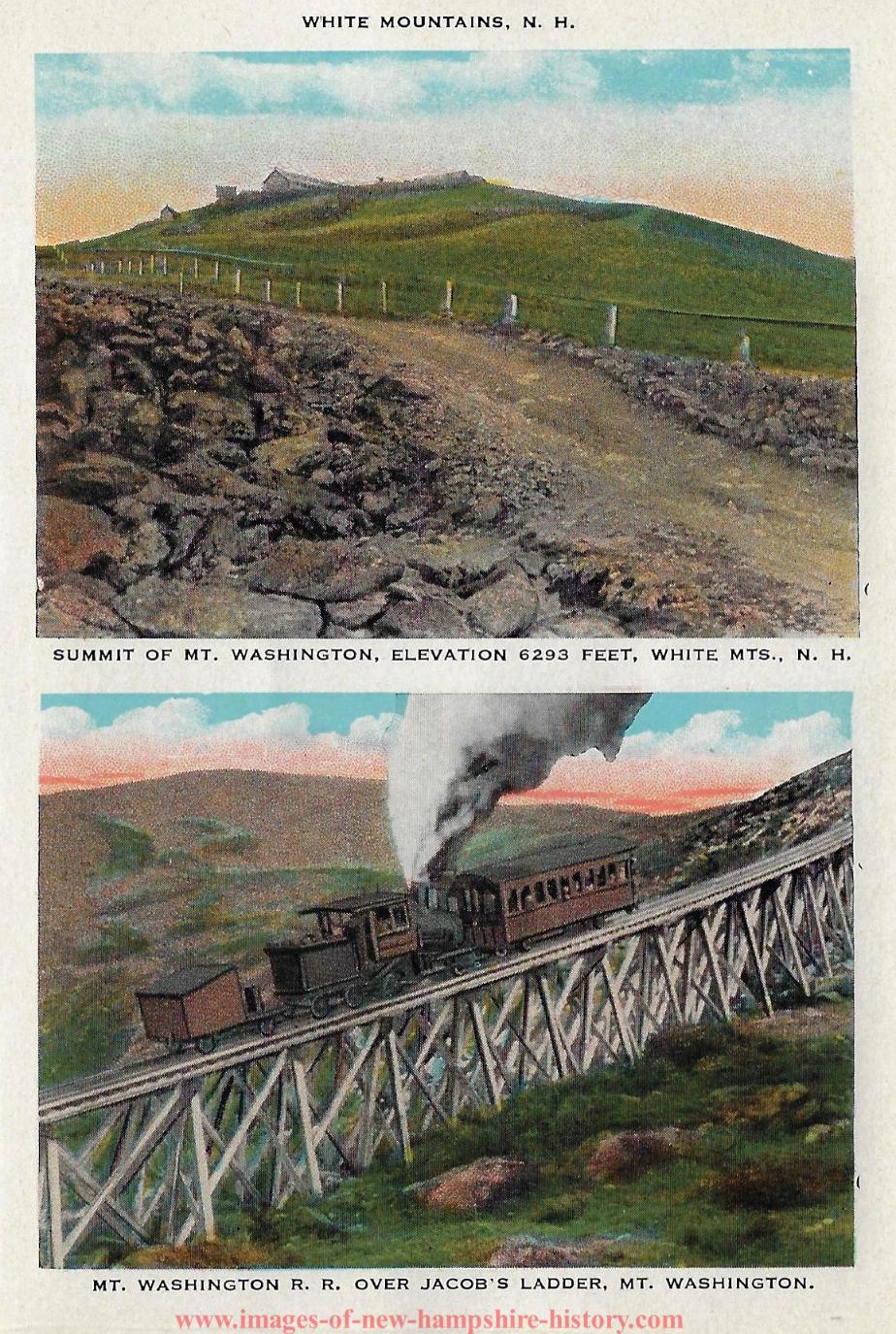 Mt Washington Cog Railway Postcard