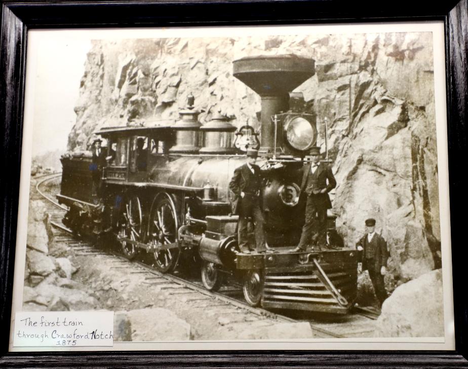 First Train through Crawford Notch - 1875