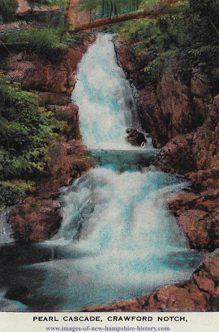 Crawford Notch Postcards - 1930s Pearl Cascades