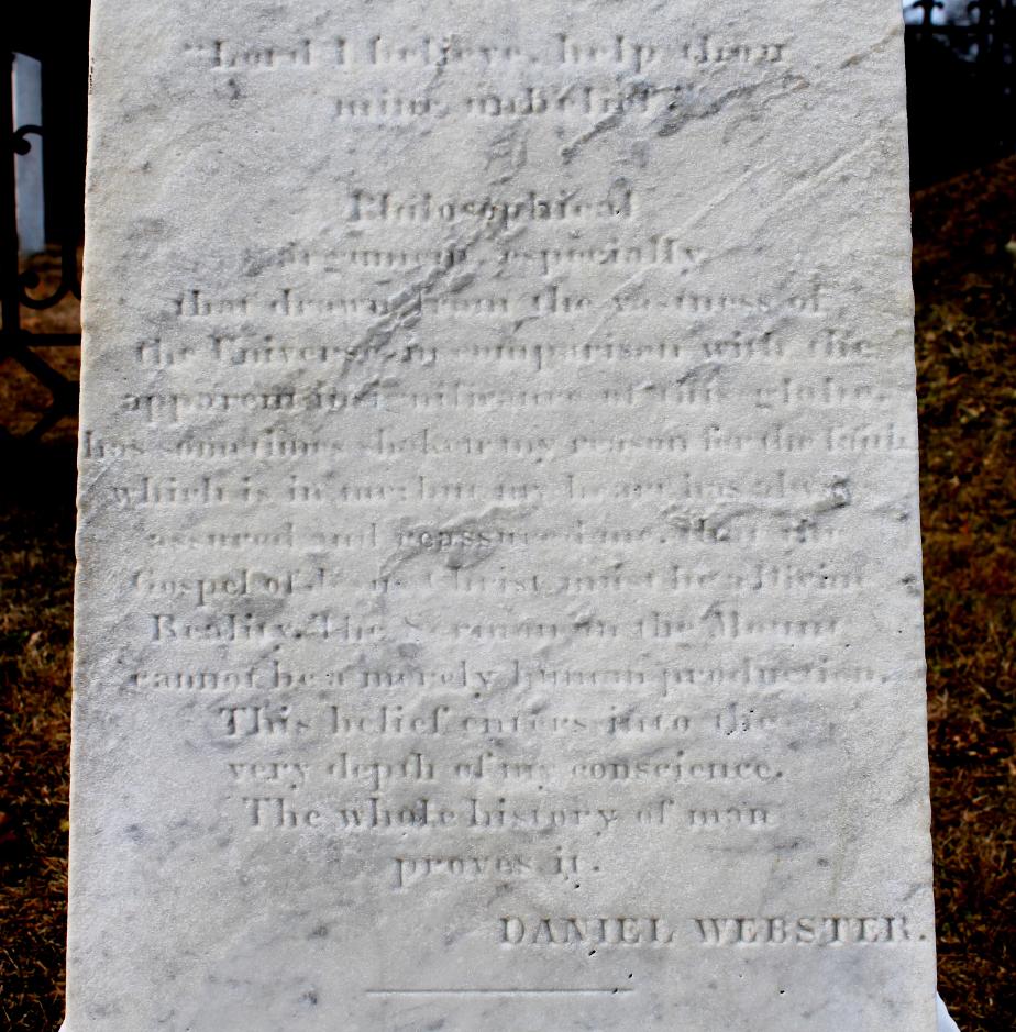 Daniel Webster Gravesite - Marshfield Massachusetts