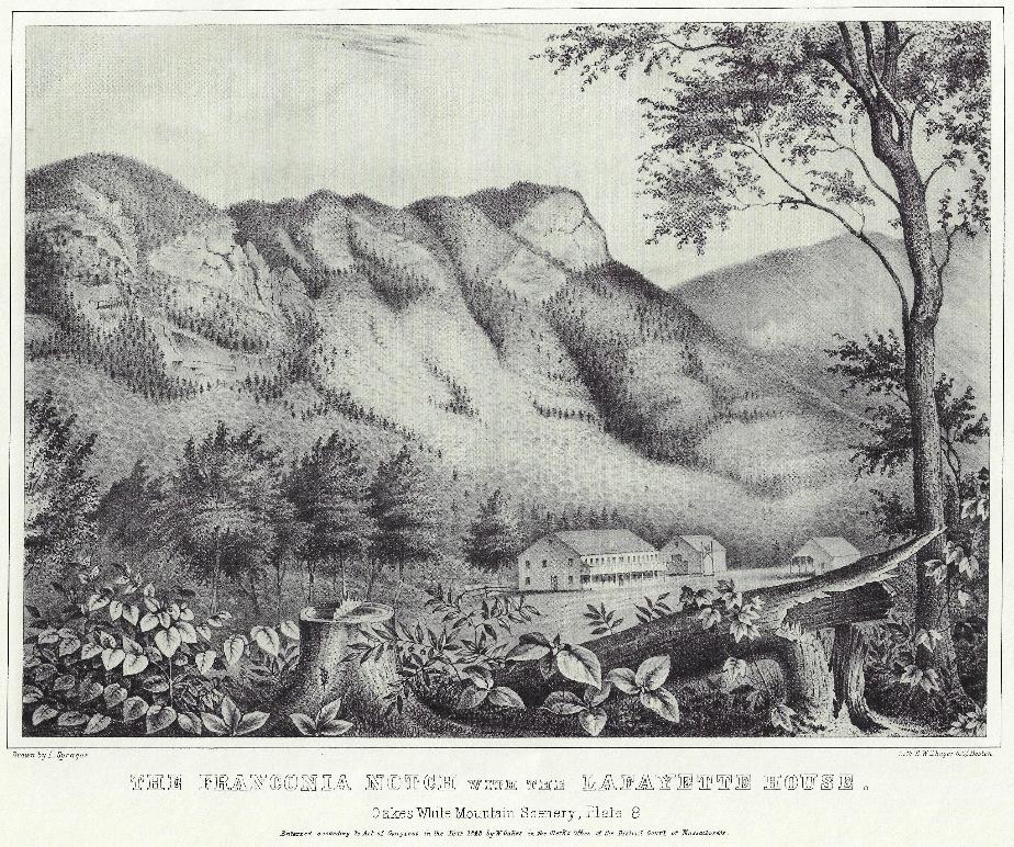 Oakes' White Mountain Scenery - 1848 Lafayette House