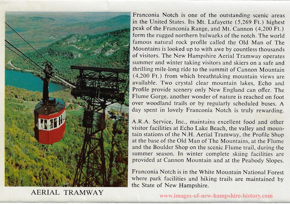 Franconia Notch State Park Postcard Set - Cannon Mt Aerial Tramway