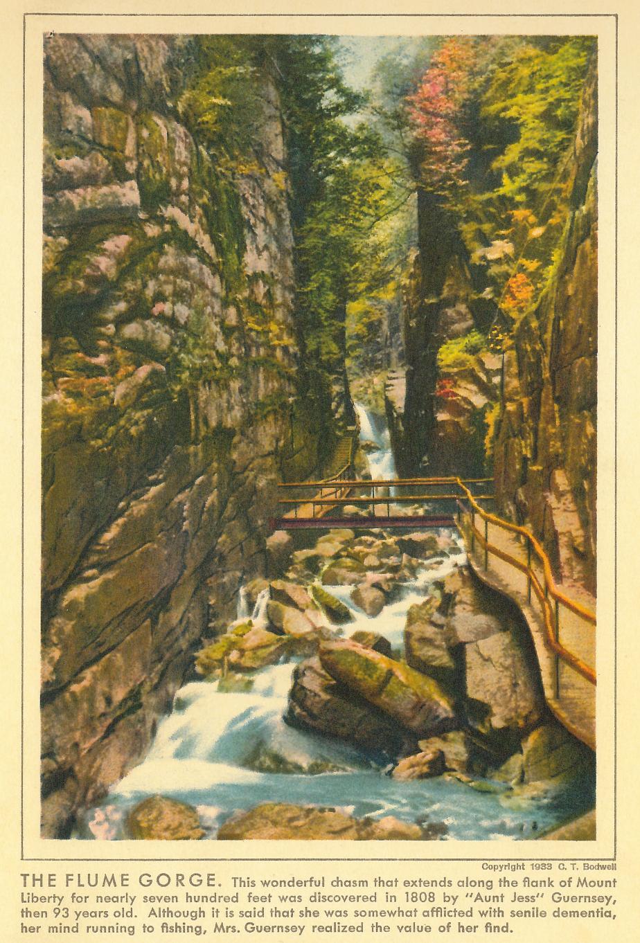 Flume Gorge - Franconia Notch - 1933