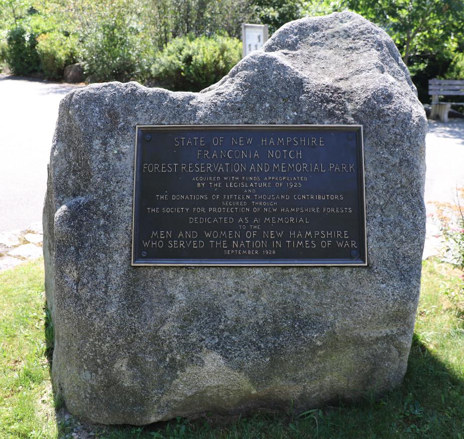 Old Man of the Mountain Profiling Plaza - Franconia Notch New Hampshire - Franconia Notch Memorial Park